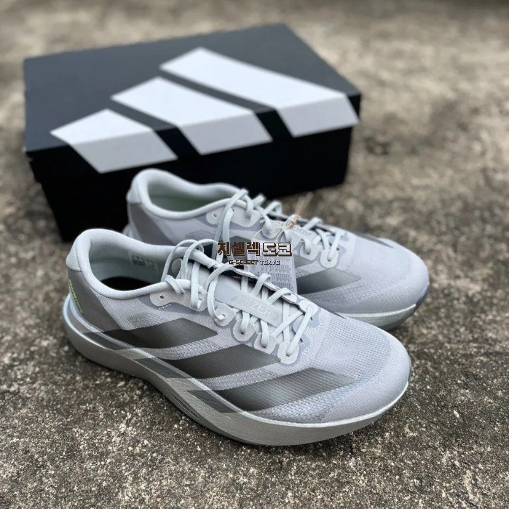 아디다스 아디제로 에보 SL 남성 러닝화 운동화 실버 JR3419
