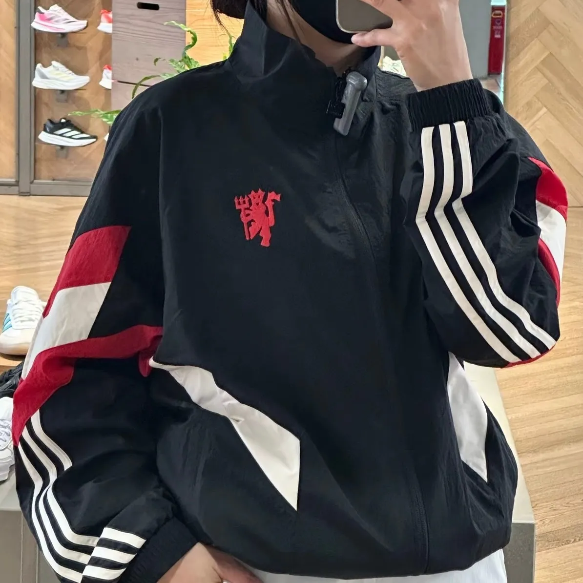 아디다스 맨유 맨체스터 유나이티드 트랙탑 집업 자켓 바람막이 IS6525