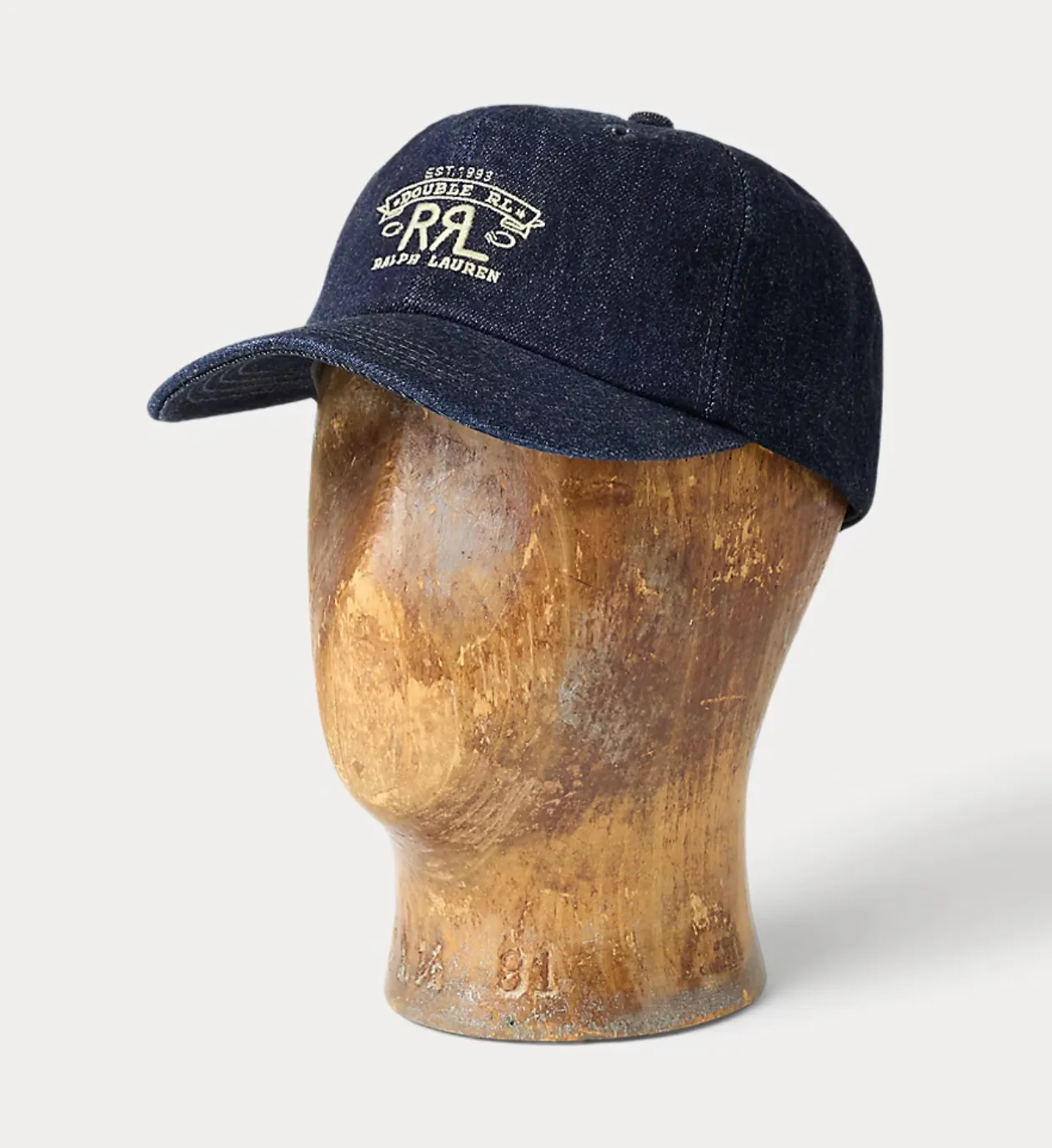 더블알엘 랜치 로고 데님 볼캡 모자 RRL Ranch Logo Denim Ball Cap | 크로켓