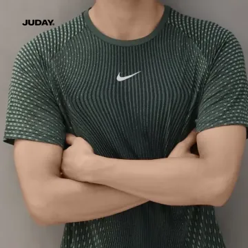 나이키 스트라이드 에어로핏 숏슬리브 러닝 탑 블랙라이트그린스파크 IH0746-010