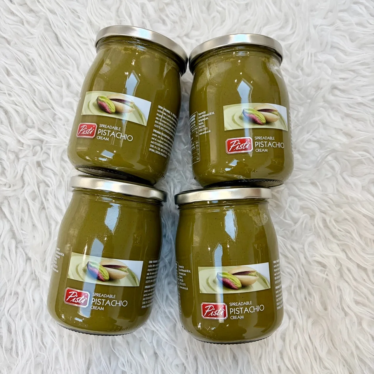 두바이쫀득쿠키 재료 - 피스티 시칠리안 피스타치오 크림 스프레드 600g - 4개