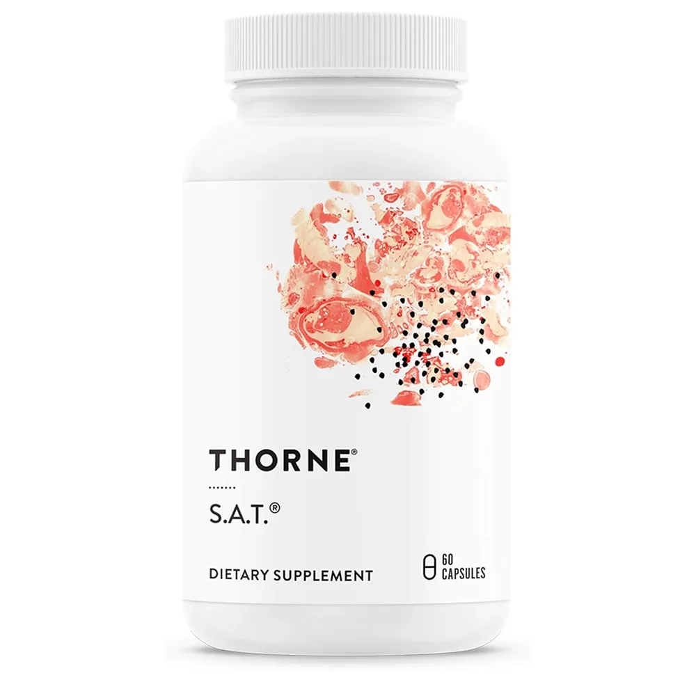 [해외] 쏜리서치 S.A.T 60정 1팩 THORNE S.A.T. - Silymarin Artichoke and Turmeric Extracts fo