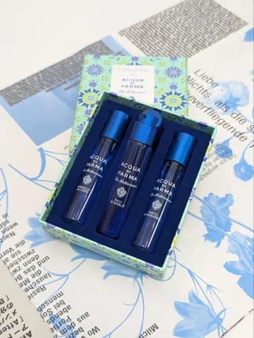 아쿠아 디 파르마 블루 메디테라네오 디스커버리 세트 EDT 12ml x 3 미르토 피코 아란치아