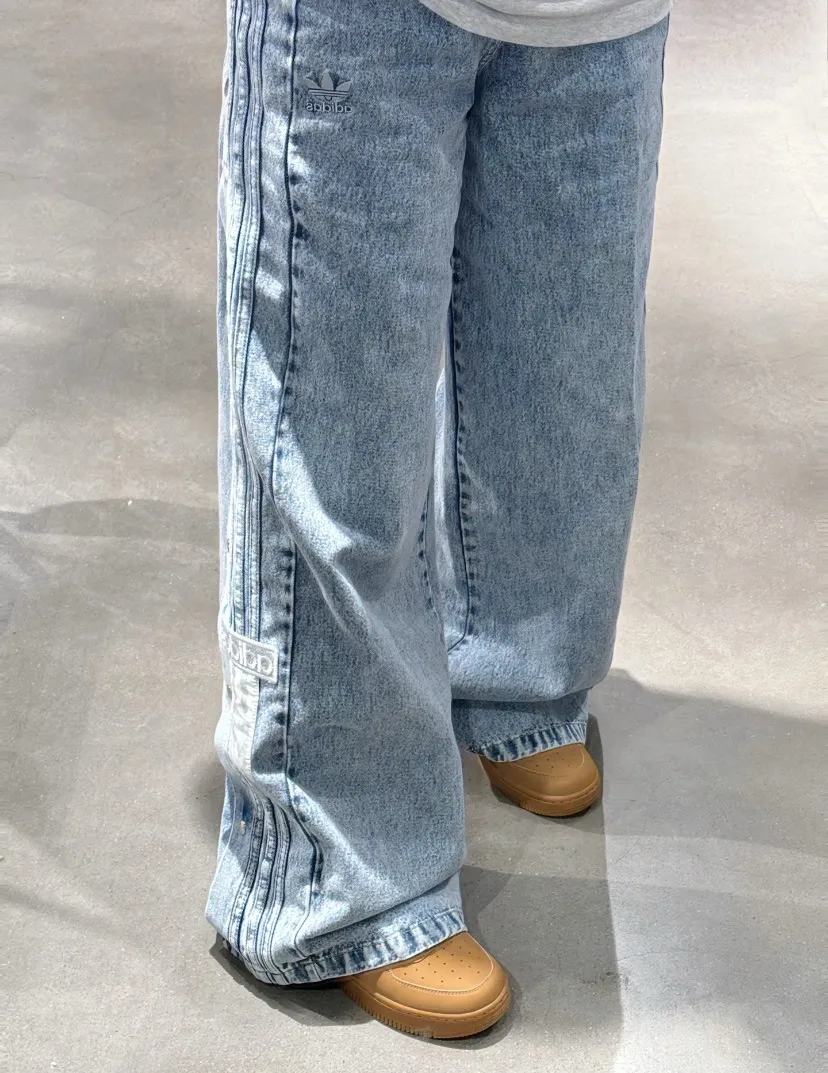 아디다스 W 아디브레이크 데님 팬츠 청바지 블루 IT9760