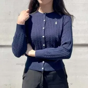 폴로 랄프로렌 걸즈 꽈배기 니트 가디건 여성 착용 가능