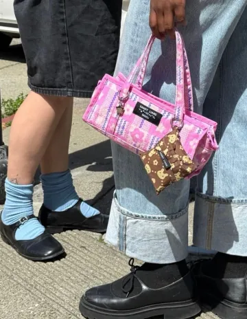 BAGGU 바쿠 샌디리앙 한정판 콜라보 미니 나일론 마켓 백 sandy liang Mini Nylon Market Bag