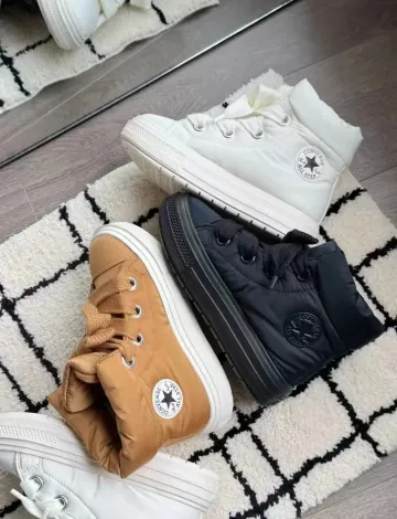 컨버스 올스타 여성 방한화 엘리먼츠 스니커즈 숏 부츠 3컬러 A12941C A17642C A17641C