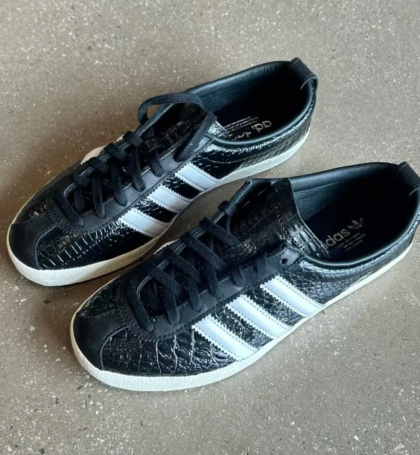 아디다스 W 블랑 레더 가죽 스니커즈 코어 블랙 JH8040