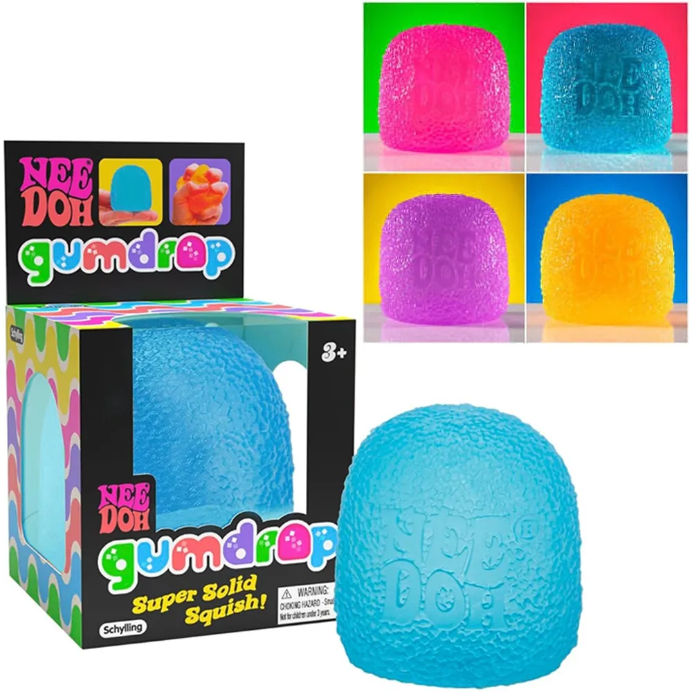 로제 왓츠인마이백 스퀴시 실링니도 스트레스 볼 색상랜덤 Schylling NeeDoh Gumdrop