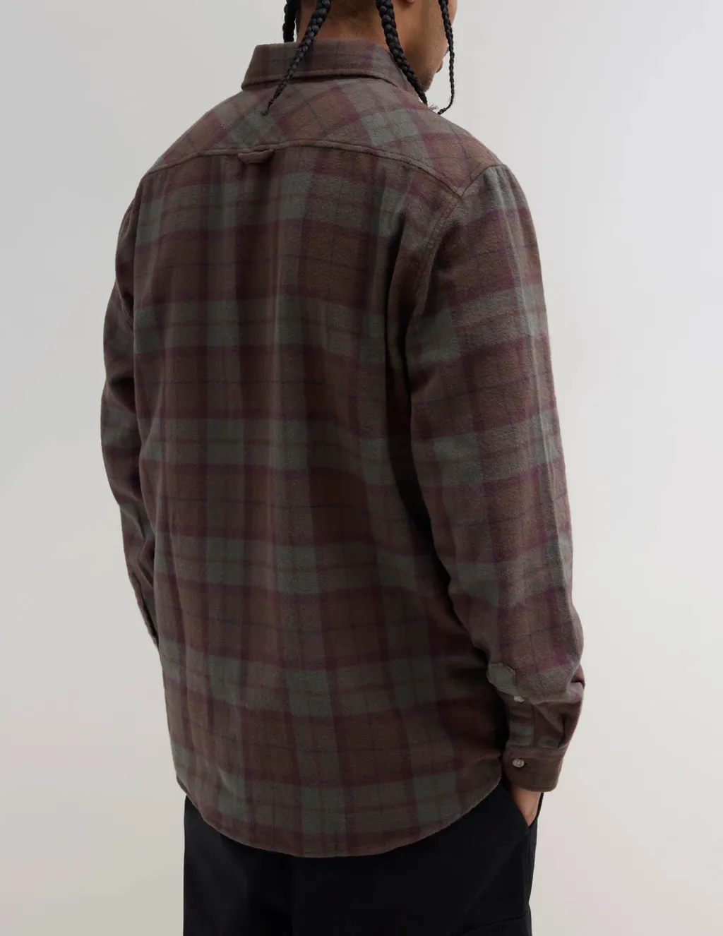 jjj자운드 플레이드 플란넬 오버셔츠 jjjjound Plaid Flannel
