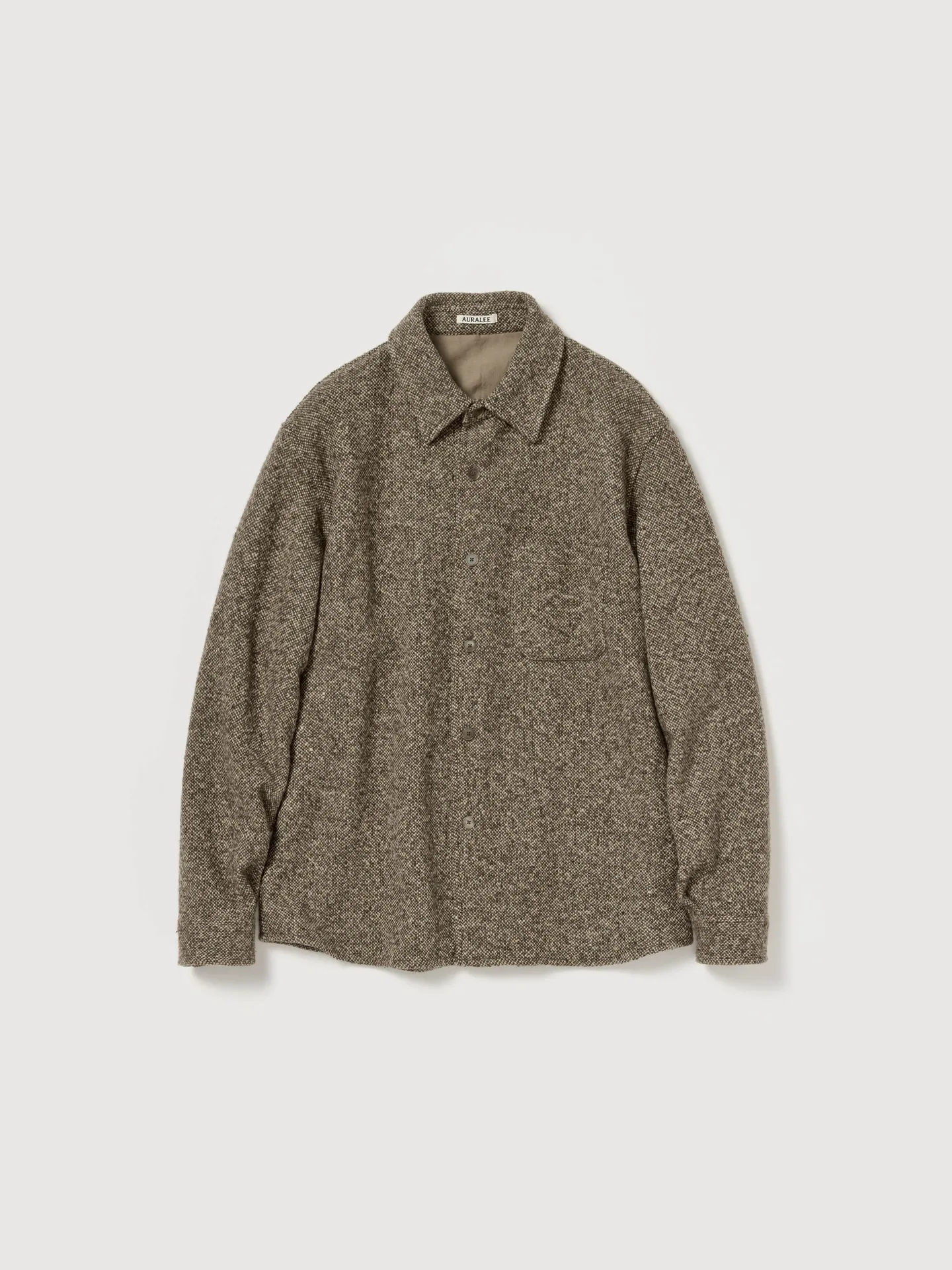 HOMESPUN AURALEE HOMESPUN TWEED SHIRTS BLOUSON TWEED SHIRT BLOUSON 
