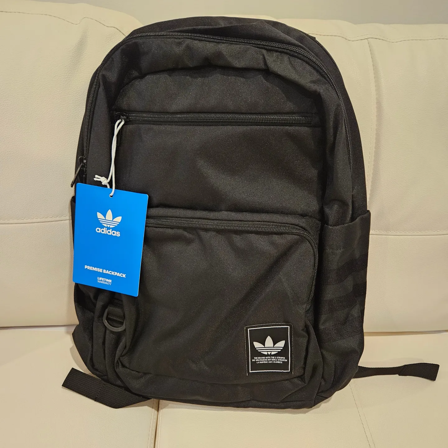 adidas atric classic backpack 3-Stripe for men and women, bag with laptop sleeve : Electronics Beige at the official adidas VN online store Footshop Adidas Originals Atric Backpack