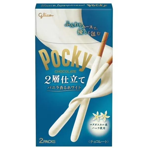 glico 에자키글리코 포키 POCKY 2층 코팅 바닐라향 화이트