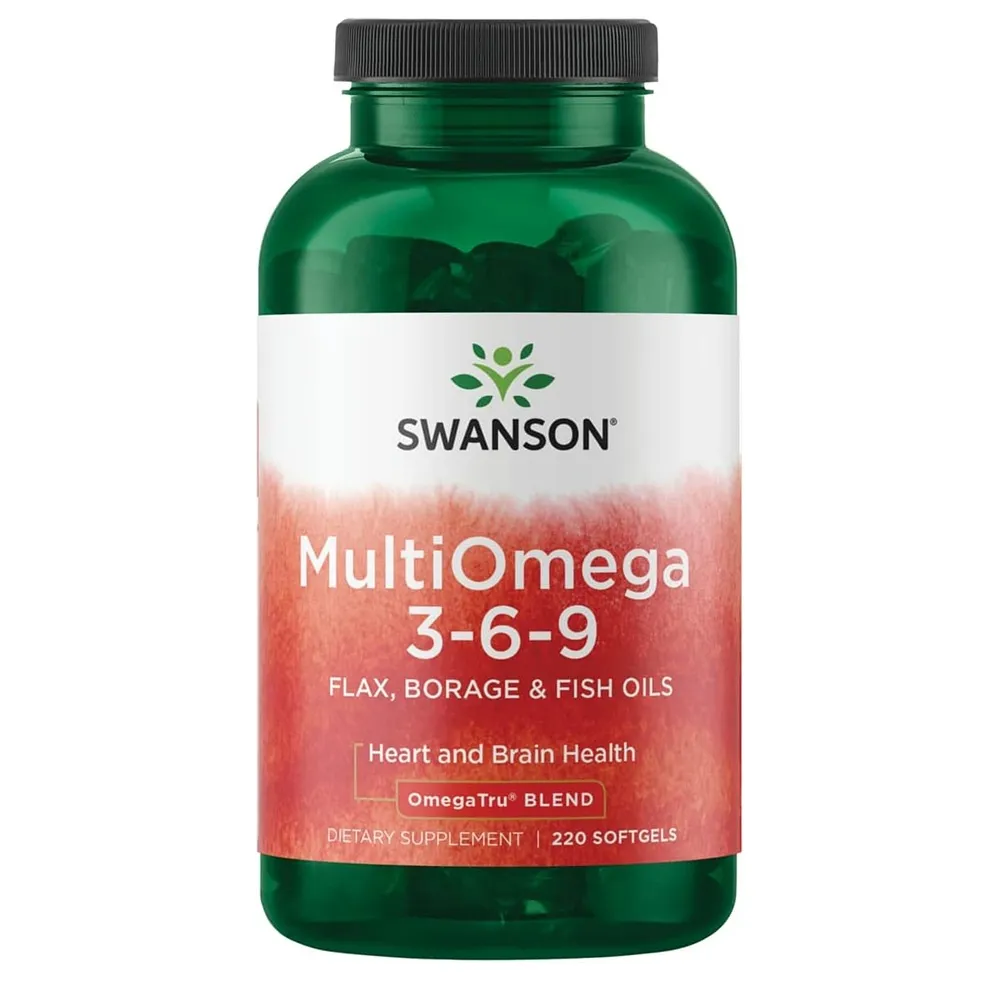 스완슨 멀티오메가 3-6-9 220정 1팩 Swanson MultiOmega 3-6-9 - Non-GMO Flax Oil ...