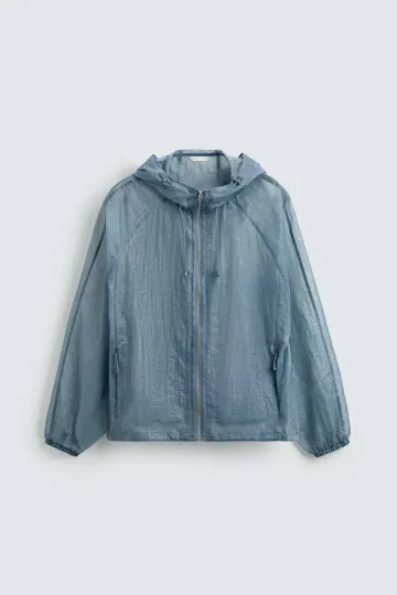 자라 Zara 크롭핏 라이트 하이테크 재킷 5854/407/406