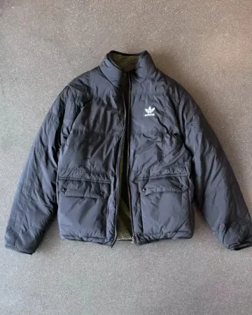 아디다스 양털 셰르파 리버시블 양면 플리스 후리스 다운 패딩 자켓 블랙 KS6071