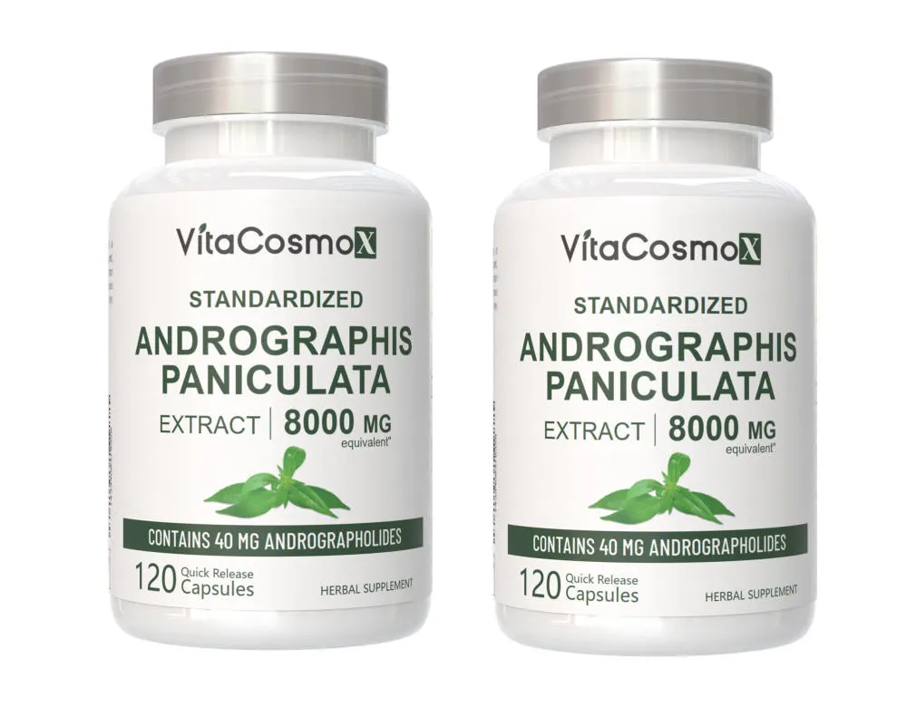 비타코스모엑스 [해외] VitaCosmoX 비타코스모엑스 아나파랙틴 천심련 추출물 고함량 8000mg 120 야채캡슐 2병