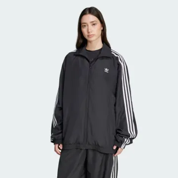 [아디다스 추가할인] [한정수량특가] 아디다스 아딜레늄 시즌3 오버사이즈 파이어버드 트랙탑 저지 져지 바람막이 블랙 JD3392