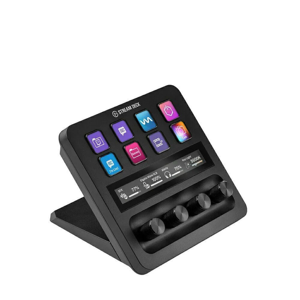 [해외] 엘가토 스트림 덱 플러스 Stream Deck + LCD 키 다이얼 터치 스트립 컨트롤러