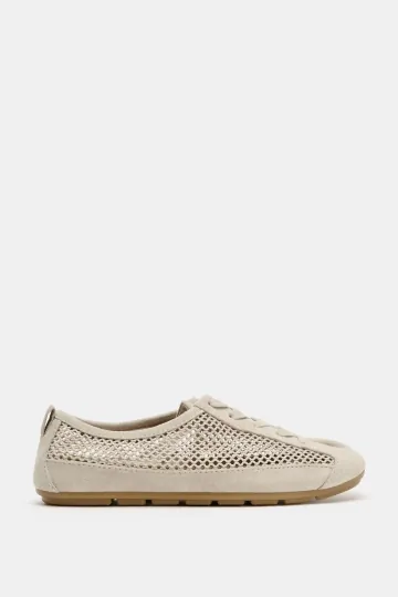 자라 메쉬 풀탭 스니커즈 5221/710/002 ECRU WHITE