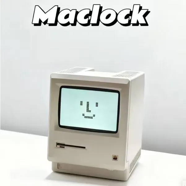 Maclock 1984 레트로 매킨토시 알람 시계 1200mah | 크로켓