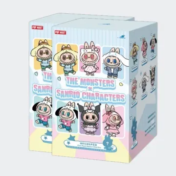 팝마트 라부부 더 몬스터즈 x 산리오 캐릭터 시리즈 인형 키링 미개봉 랜덤박스 1+1 특가