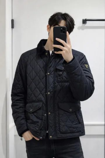 폴로랄프로렌 남성 다이아몬드 퀼팅 코듀로이 카라 퀼팅 자켓