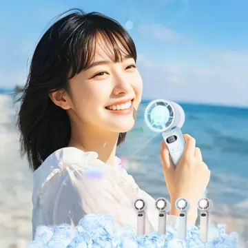 일본 CICIBELLA 100단계 조절 핸디 냉각 선풍기 휴대용 에어컨 미니 선풍기