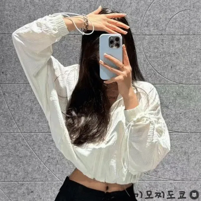 나이키 우븐 크롭 빅스우시 바람막이 화이트 자켓 HM4629-133
