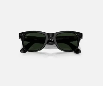 사전예약- 레이밴 메타 AI 안경 웨이페어러 3세 GEN 2 Shiny Black - Clear/Graphite Green Transitions