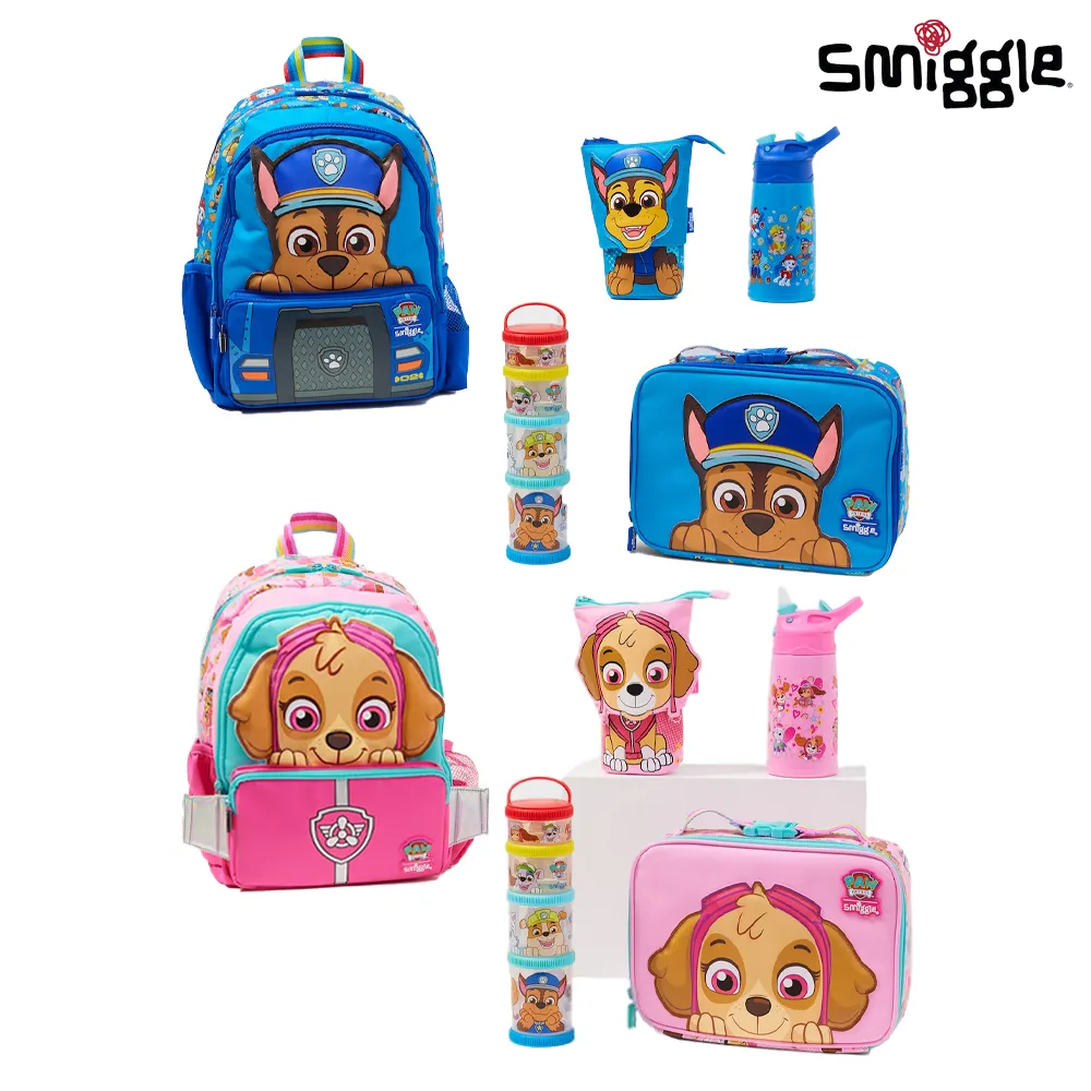 스미글 가방 퍼피구조대 5종세트 유아 키즈 백팩 물통 간식통 런치박스 필통 어린이집 유치원 남아 여아 책가방 배낭
