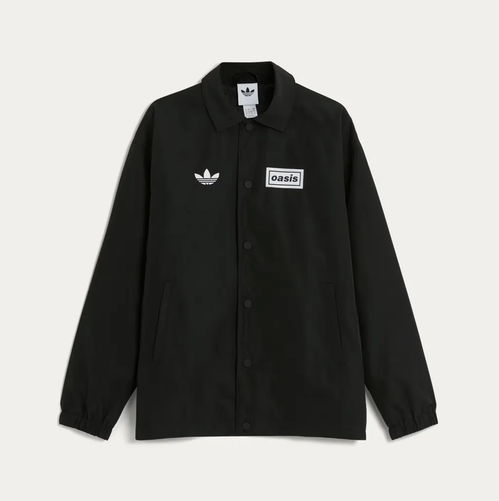 아디다스 x 오아시스 투어 코치 자켓 블랙 HZ0878