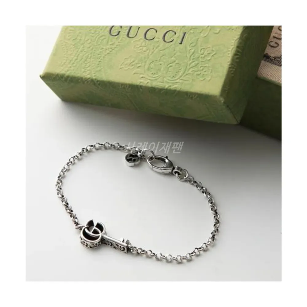 구찌 더블 G 키 팔찌 632207 J8400 0701 실버 팔찌 빈티지 레이어드 GUCCI 명품 팔찌 925 | 크로켓