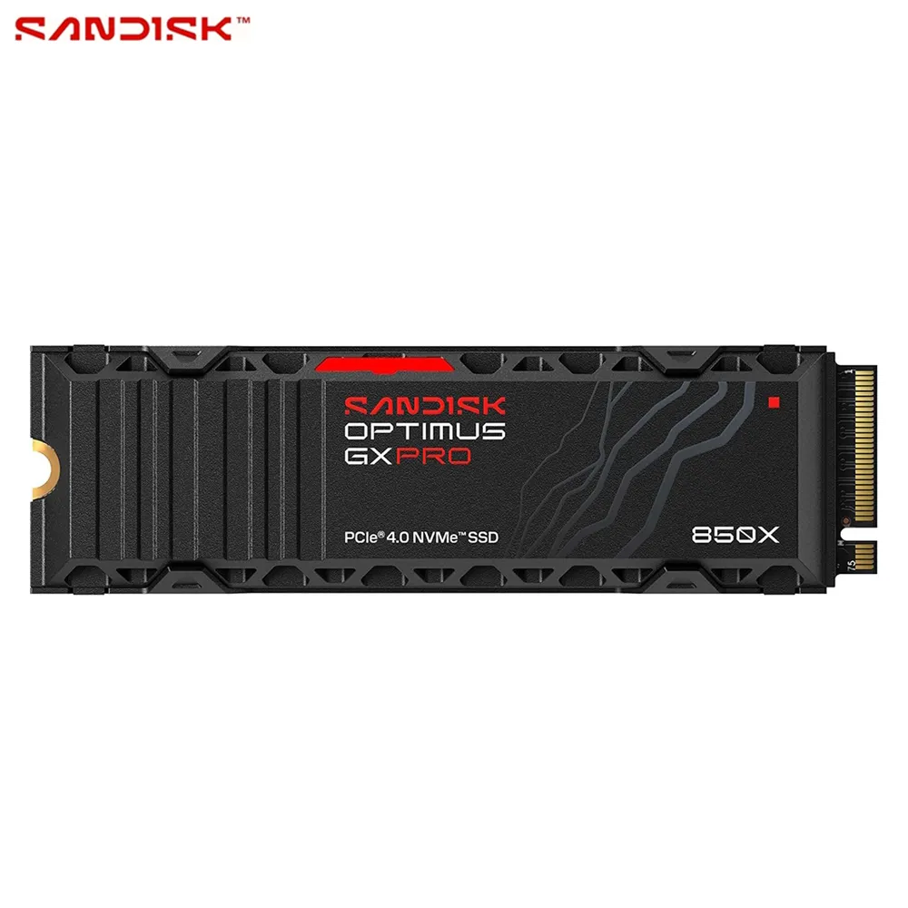 [해외] 샌디스크 옵티머스 GX 프로 850X NVMe 2TB SSD 방열판포함 Gen4 PCIe M.2 2280 최대 7300MB/s