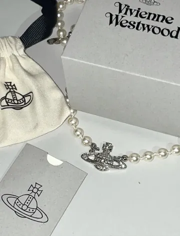 비비안웨스트우드 미니 펄 바스 릴리프 실버 6301 01 0002P104