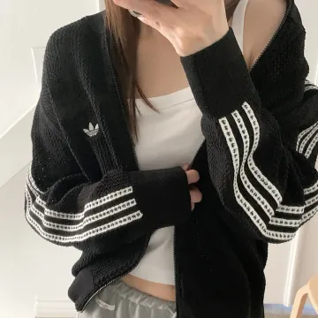 아디다스 26SS 플러스사이즈 니트 크로셰 파이어버드 트랙 자켓