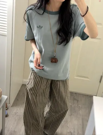 아디다스 오리지널 3S 민트 나그랑 반팔 티셔츠 KG6322