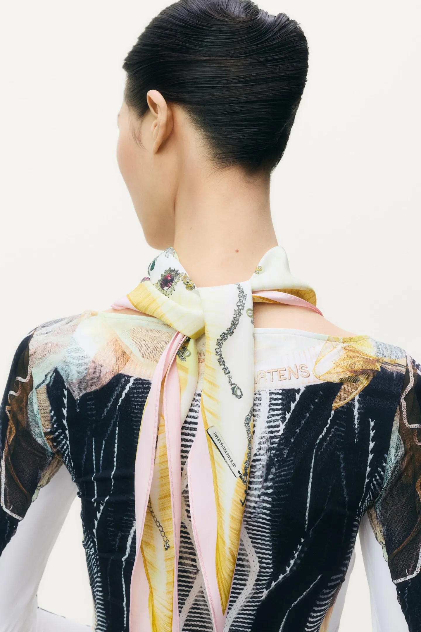 Glenn Martens H&M Silk neck scarf | Croket