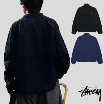 스투시 웜업 자켓 블랙 네이비 115828