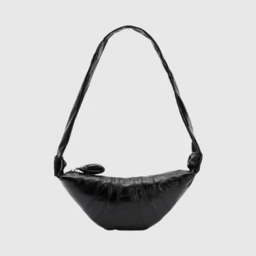 르메르 스몰 크로와상 백 코티드 코튼 블랙 BG0003LF1329999