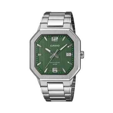 카시오 MTP-B195D-3AVDF 사각 손목시계 파텍필립 노틸러스맛 그린