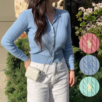 폴로 랄프로렌 꽈배기 니트 가디건 걸즈 313-543047