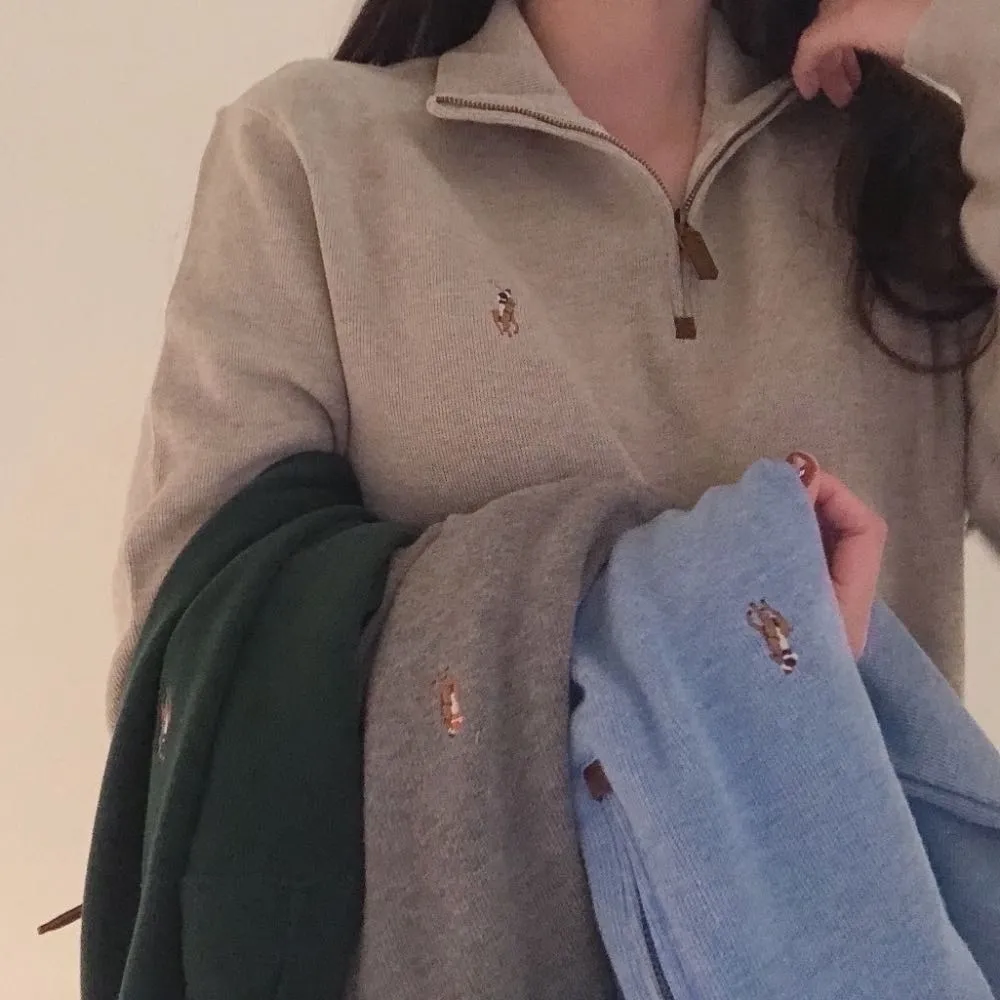 마지막수량 폴로랄프로렌 남녀공용 반집업 하프집업 니트 8가지 컬러  정품QR 해외쇼핑 BEST