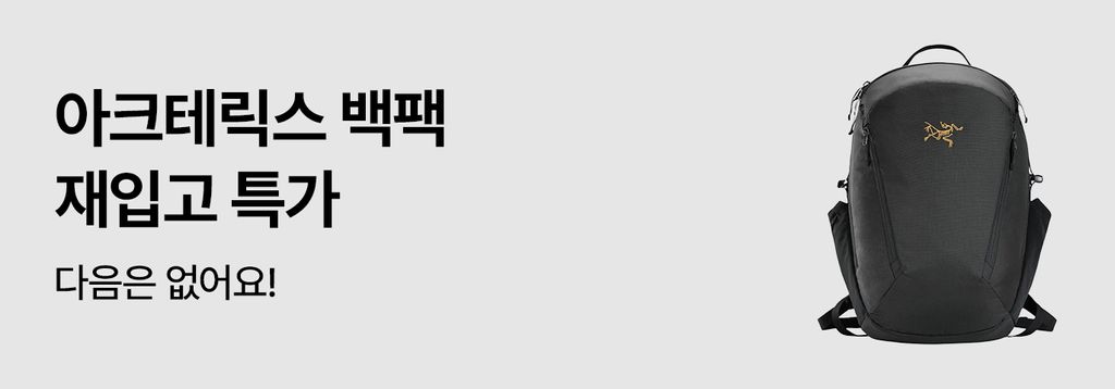 아크테릭스 백팩 특가🎒