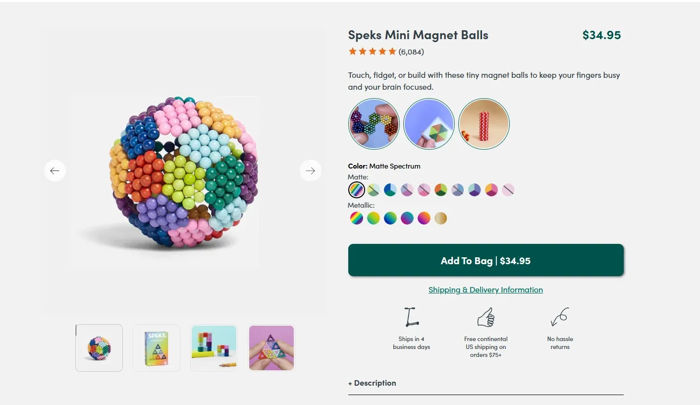 Speks Mini Magnet Balls
