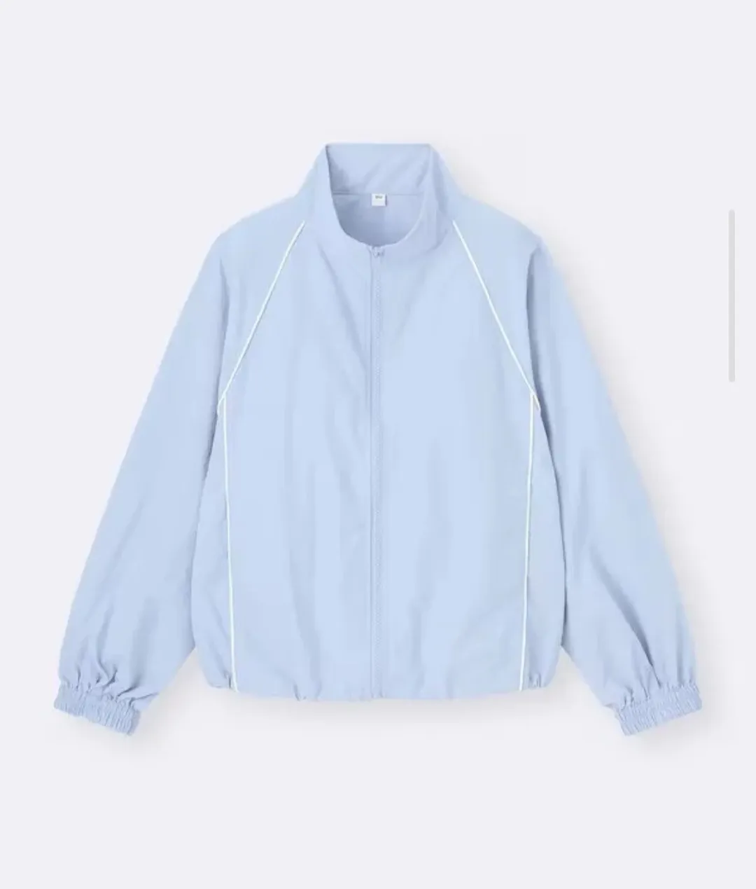 GU 지유 여성용 나일론 트랙 자켓 파이핑 트랙탑 자켓