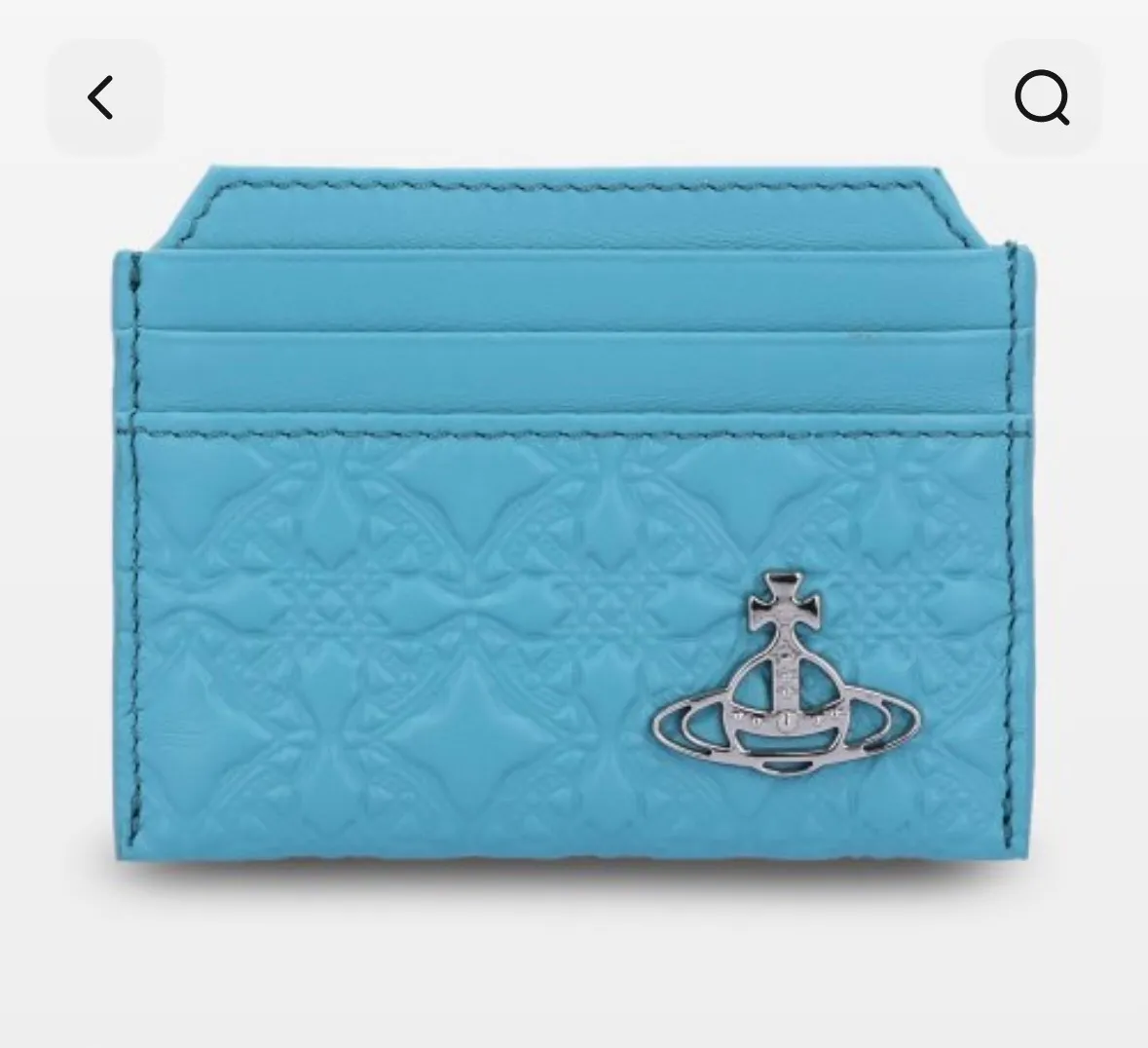 여성 슬림 사피아노 카드 홀더 - 블루 / 51110022L003EK407