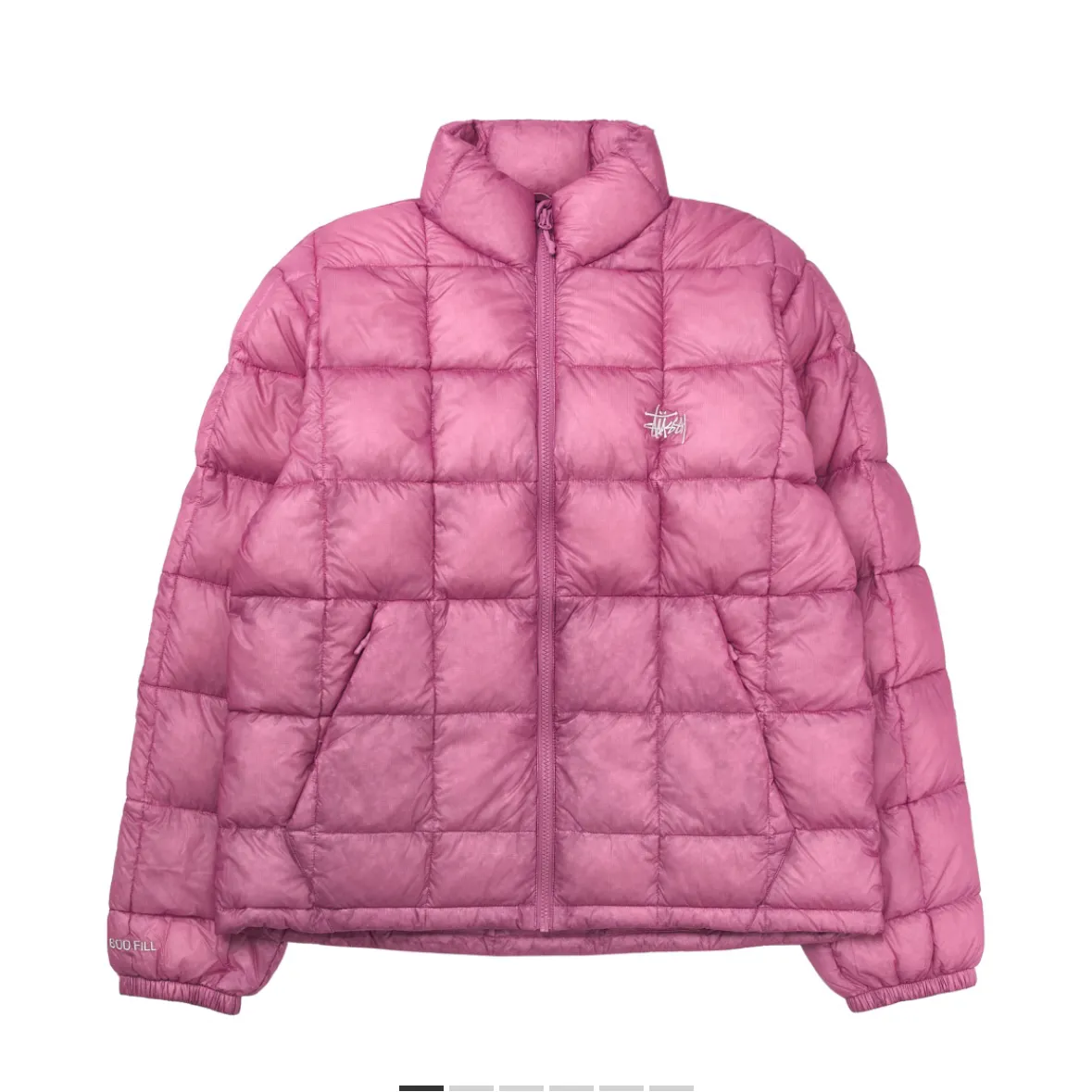 스투시 미드웨이트 푸퍼 핑크 S