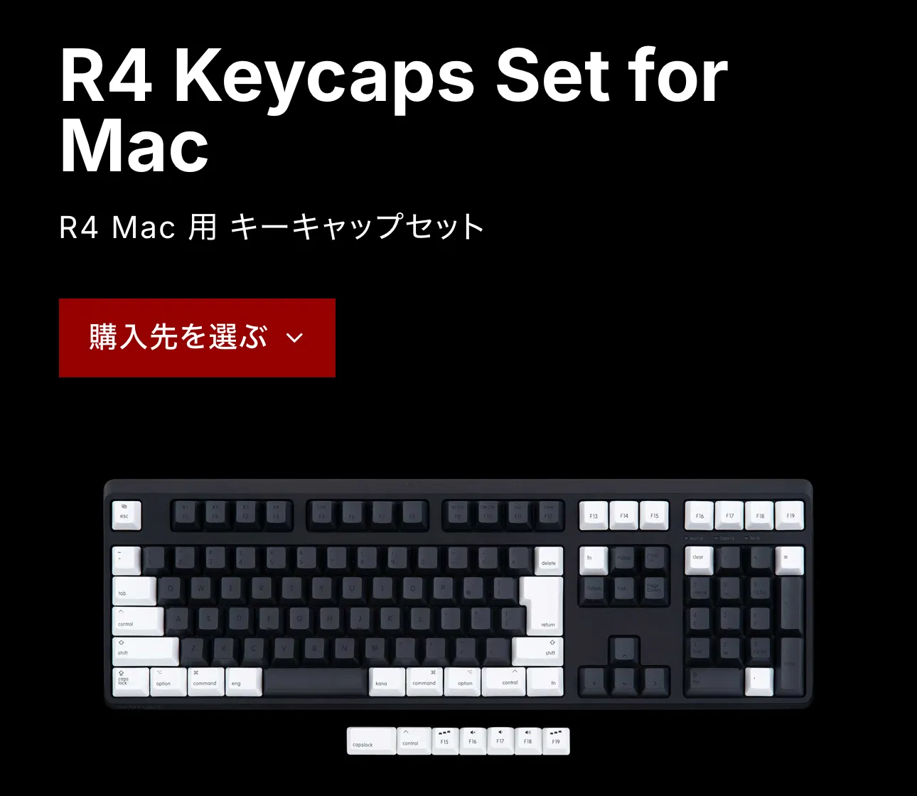 R4 Keycaps Set for Mac