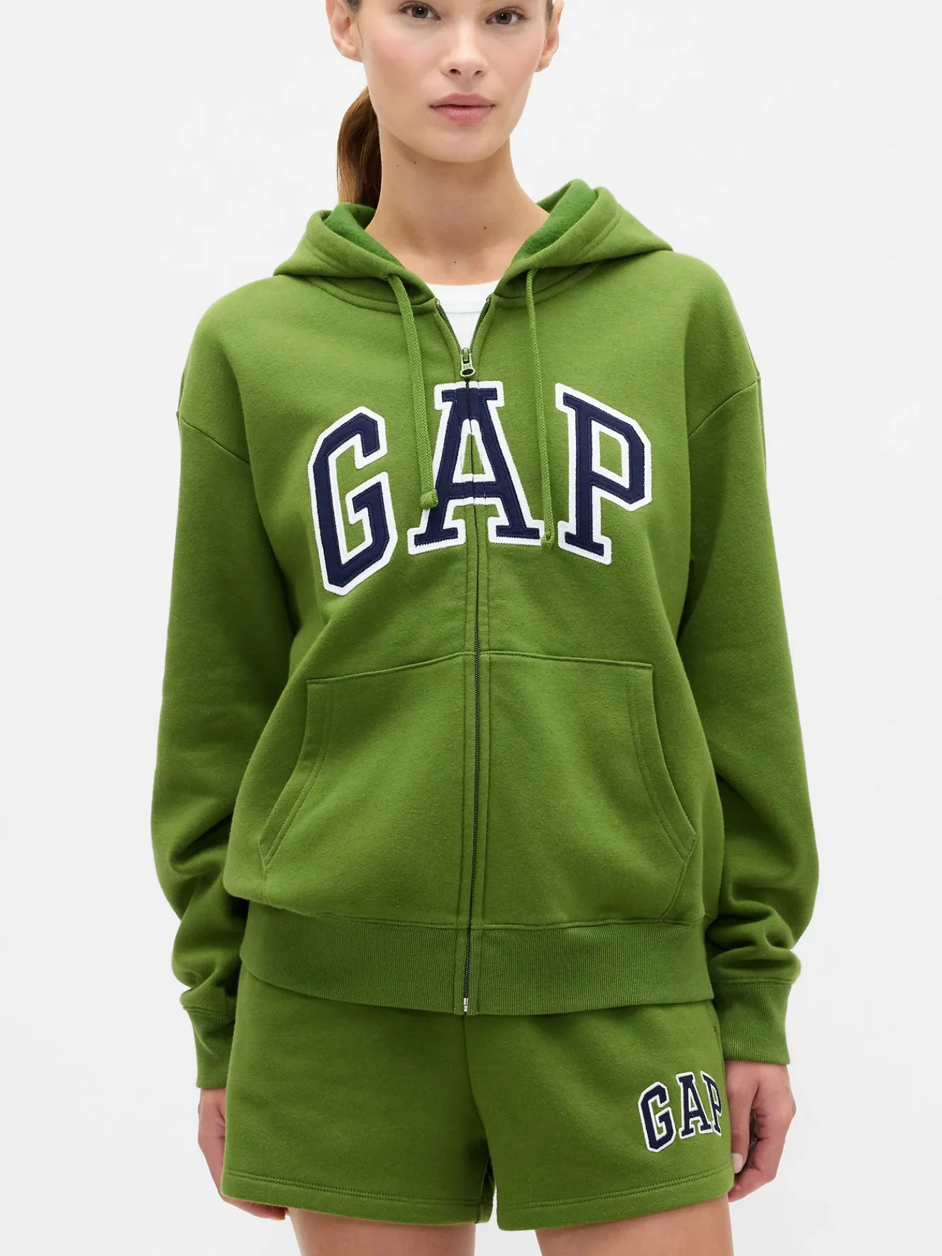  gap 여성 릴랙스 후드집업 twist of lime